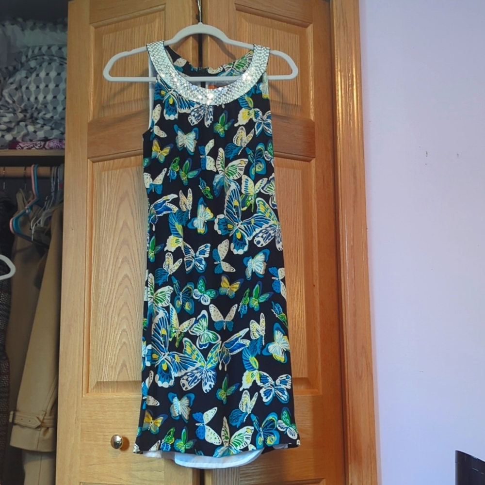 Tory Burch 100% silk butterfly dress